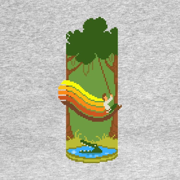 Jungle Jump Retro Pixel Tee by SuperFX